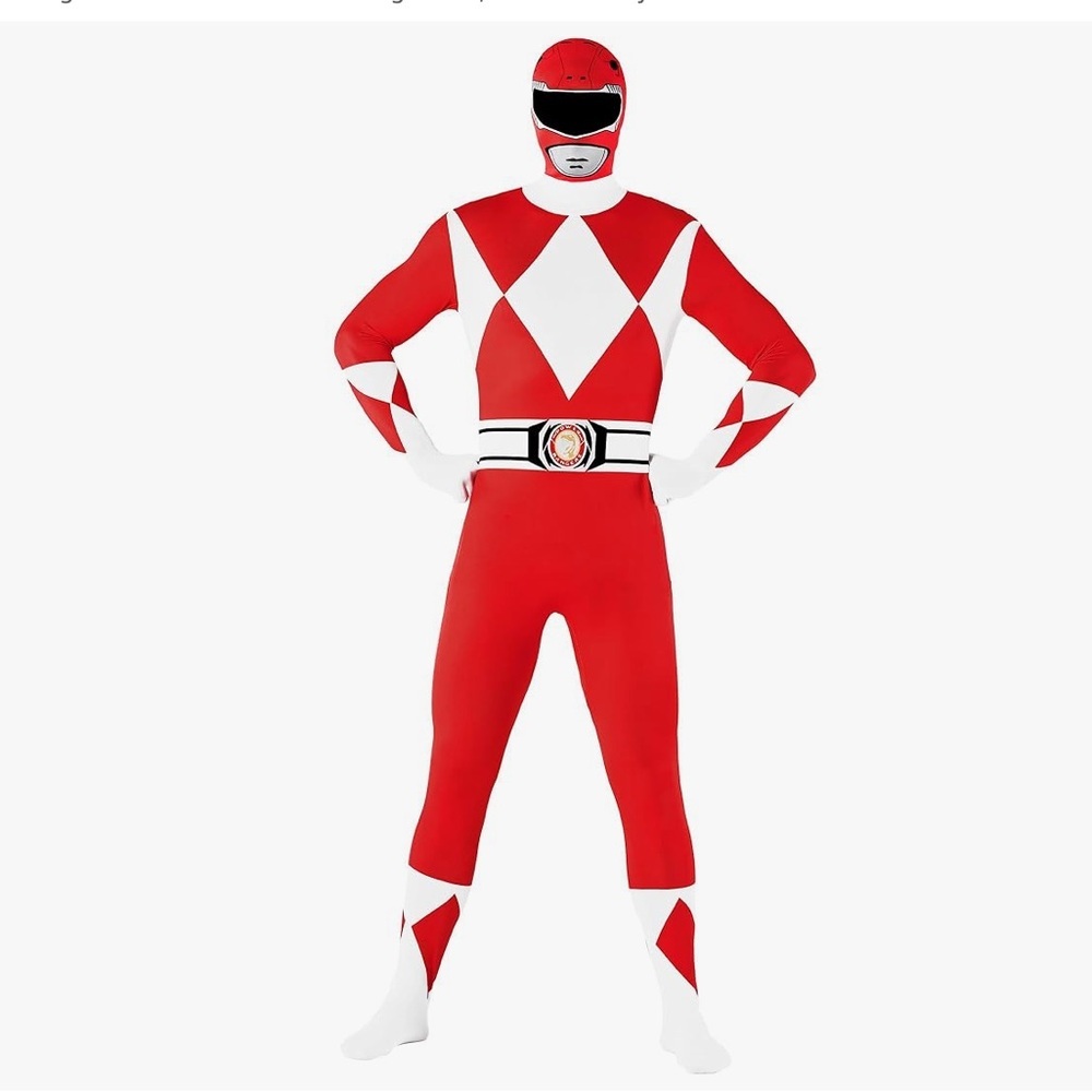 Power Rangers: Red Ranger Morphsuit Costume‎ for Men NWT XXL